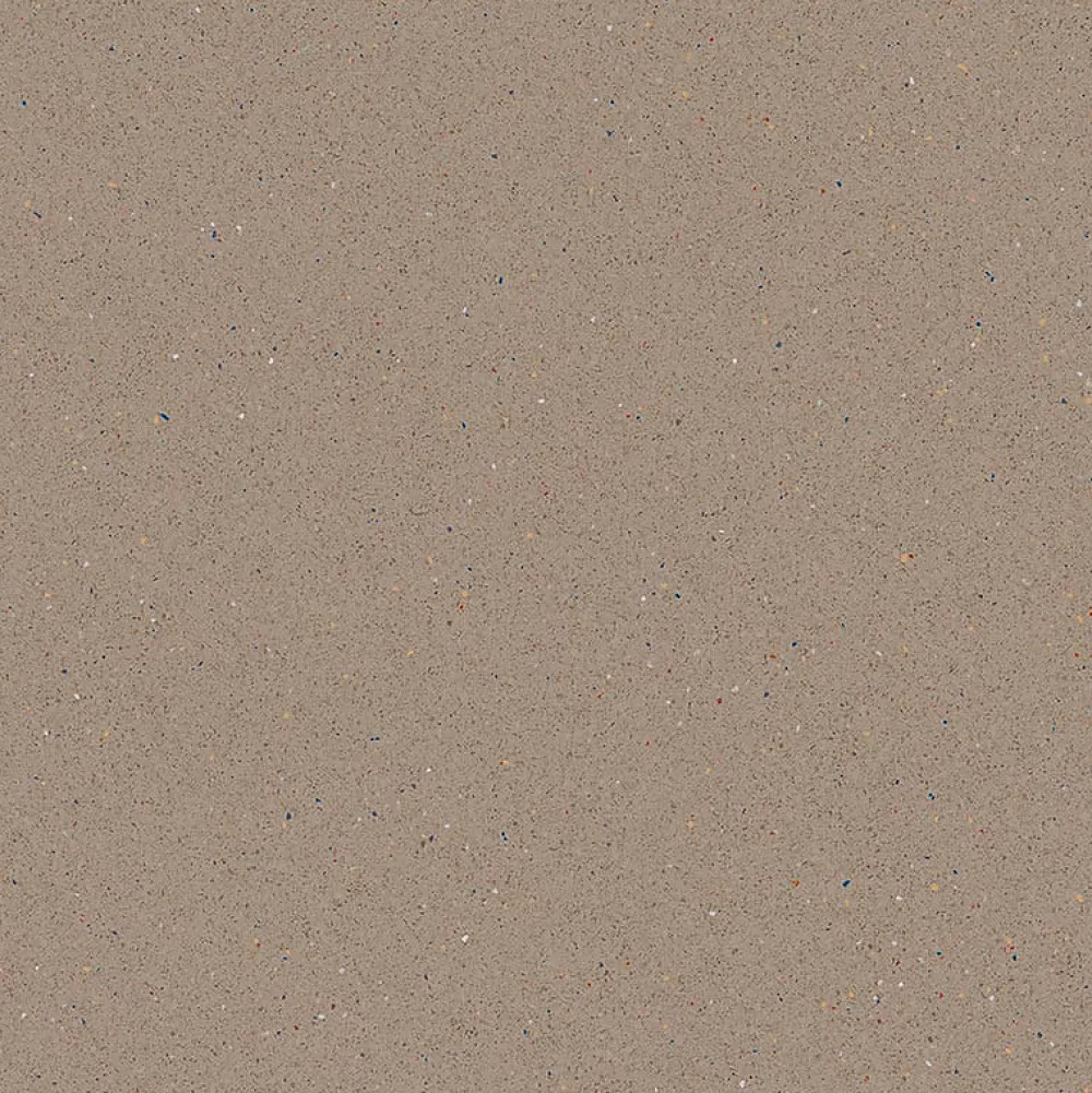 Eiffel art construction Carrelage extérieur antidérapant effet terrazzo grand format marron 80x80 cm MICRA R Umbra GRIP- Carrelage Extérieur Et Terrasse
