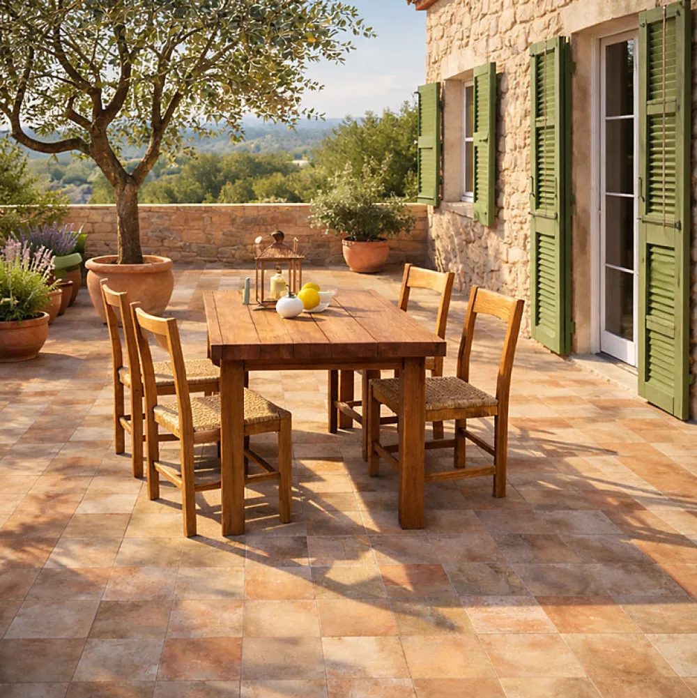 Aelle Carrelage Carrelage Sol Effet Pierre<Carrelage extérieur effet pierre méditerranéenne rustique 33,3x33,3 cm - MYK-PALA