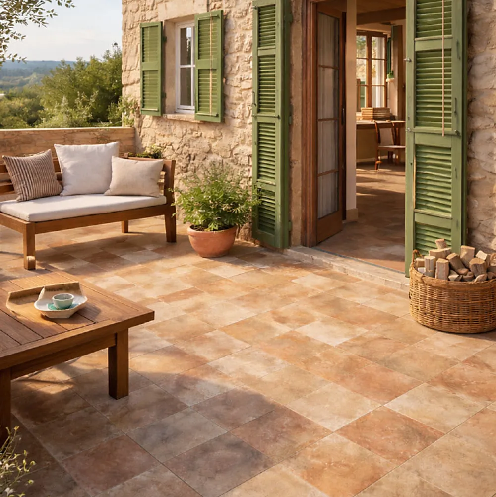 Aelle Carrelage Carrelage Sol Effet Pierre<Carrelage extérieur effet pierre méditerranéenne rustique 33,3x33,3 cm - MYK-PALA