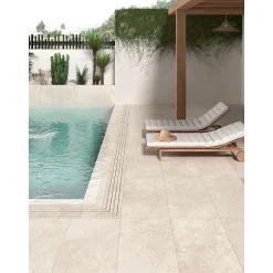 Aelle Carrelage Carrelage Sol Effet Pierre<Carrelage extérieur effet pierre naturelle de travertin 60x120 cm MYK-CR SAND