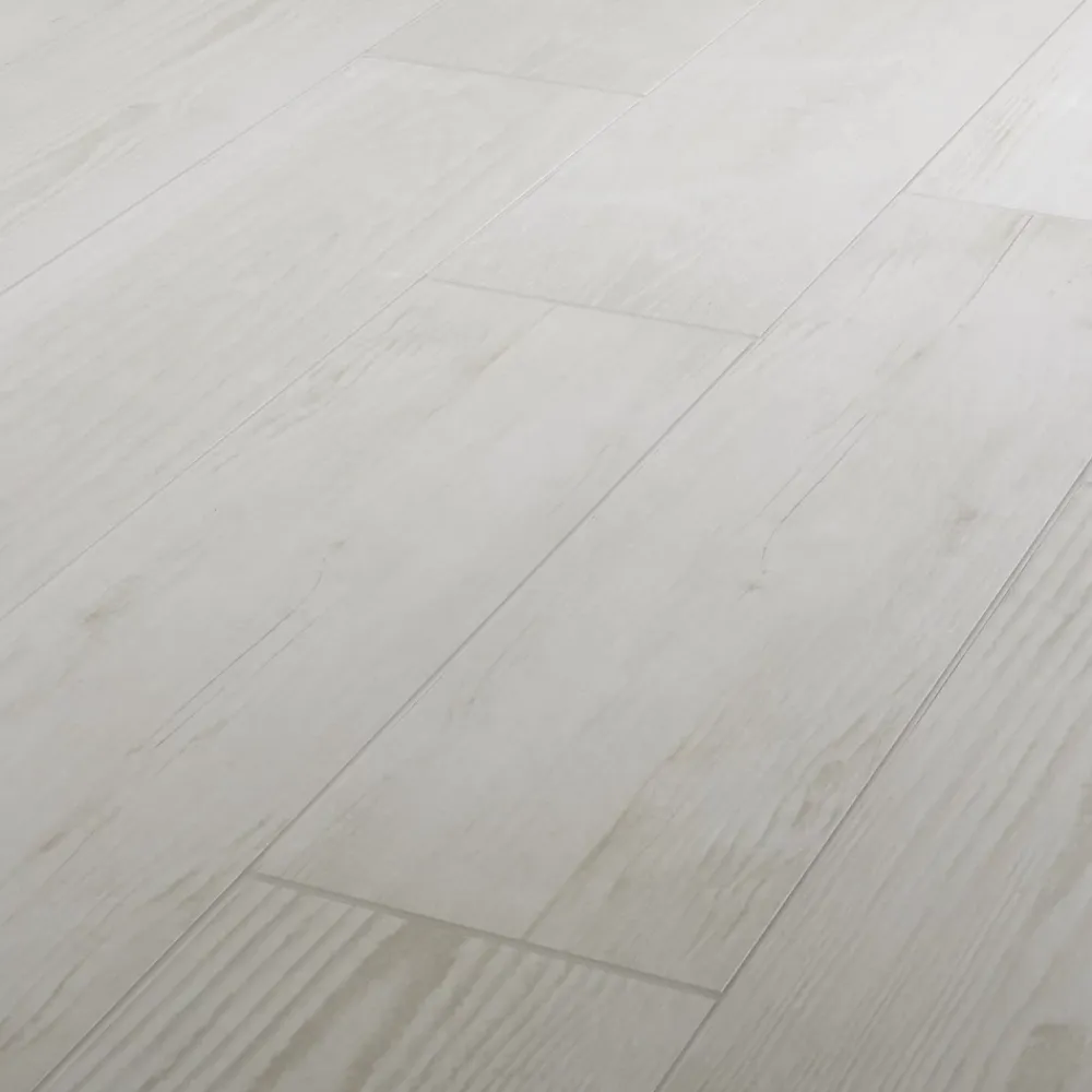 GoodHome Carrelage extérieur Pinewood blanc 20 x 80 cm- Carrelage Extérieur Et Terrasse