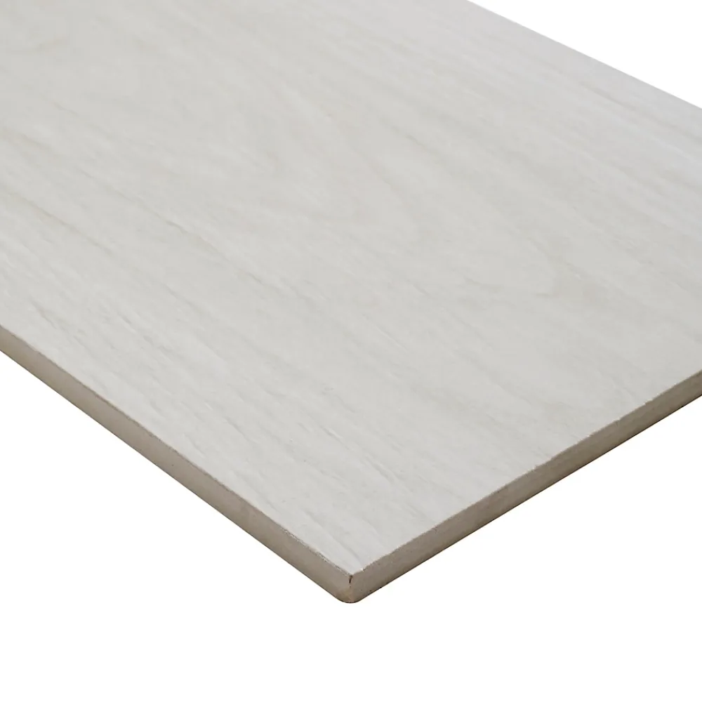 GoodHome Carrelage extérieur Pinewood blanc 20 x 80 cm- Carrelage Extérieur Et Terrasse