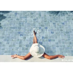 Aelle Carrelage Carrelage Extérieur Et Terrasse<Carrelage extérieur piscine carré bleu brillant 15x15 cm SPA&POOLS SKY BLUE