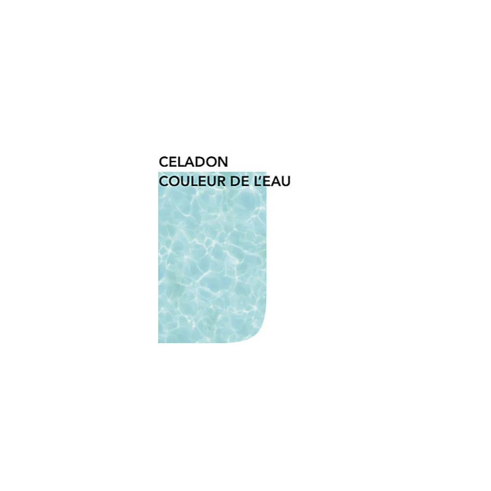 Aelle Carrelage Carrelage extérieur piscine carré bleu gris brillant 15x15 cm SPA&POOLS CELADON- Carrelage Extérieur Et Terrasse