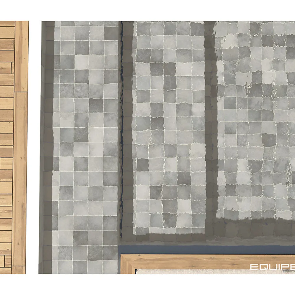 Aelle Carrelage Carrelage extérieur piscine carré gris mate 15x15 cm SPA&POOLS SHADOW MAT- Carrelage Extérieur Et Terrasse
