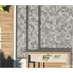 Aelle Carrelage Carrelage extérieur piscine carré gris mate 15x15 cm SPA&POOLS SHADOW MAT- Carrelage Extérieur Et Terrasse