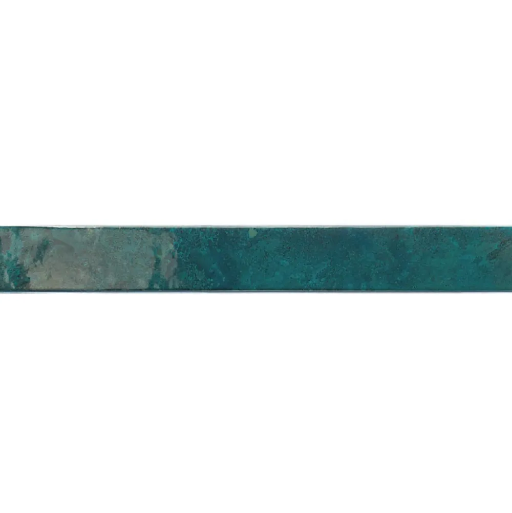 Aelle Carrelage Carrelage faïence mur bleu turqoise rectangulaire 5x40 cm BALI HESPER- Carrelage Sol Pour Salle De Bains