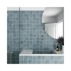 Gioia Materia Faïence Pour Salle De Bains|Faïence Unie<Carrelage grès cérame ARGILE 10x10 cm Bleu - Mat - boîte de 0.6 m2