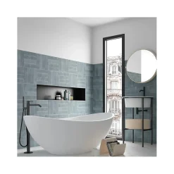 Gioia Materia Faïence Pour Salle De Bains|Faïence Unie<Carrelage grès cérame ARGILE 10x10 cm Bleu - Mat - boîte de 0.6 m2