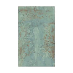 Gioia Materia Carrelage grès cérame effet métal ZINC 120x120 cm Vert - Naturel - boîte de 1.42 m2- Carrelage Sol Pour Wc|Carrelage Sol Uni