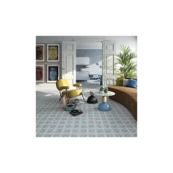 Gioia Materia Carrelage Sol Pour Wc<Carrelage grès cérame effet carreau ciment POP TILE CAVEREN 15x15cm 15x15 cm Bleu Pâle - Satiné - boîte de 1 m2