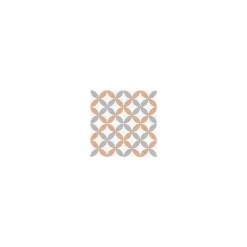 Gioia Materia Carrelage Sol Pour Wc<Carrelage grès cérame effet carreau ciment Valencia Carmen 25x25 cm Orange - Mat - boîte de 1.13 m2