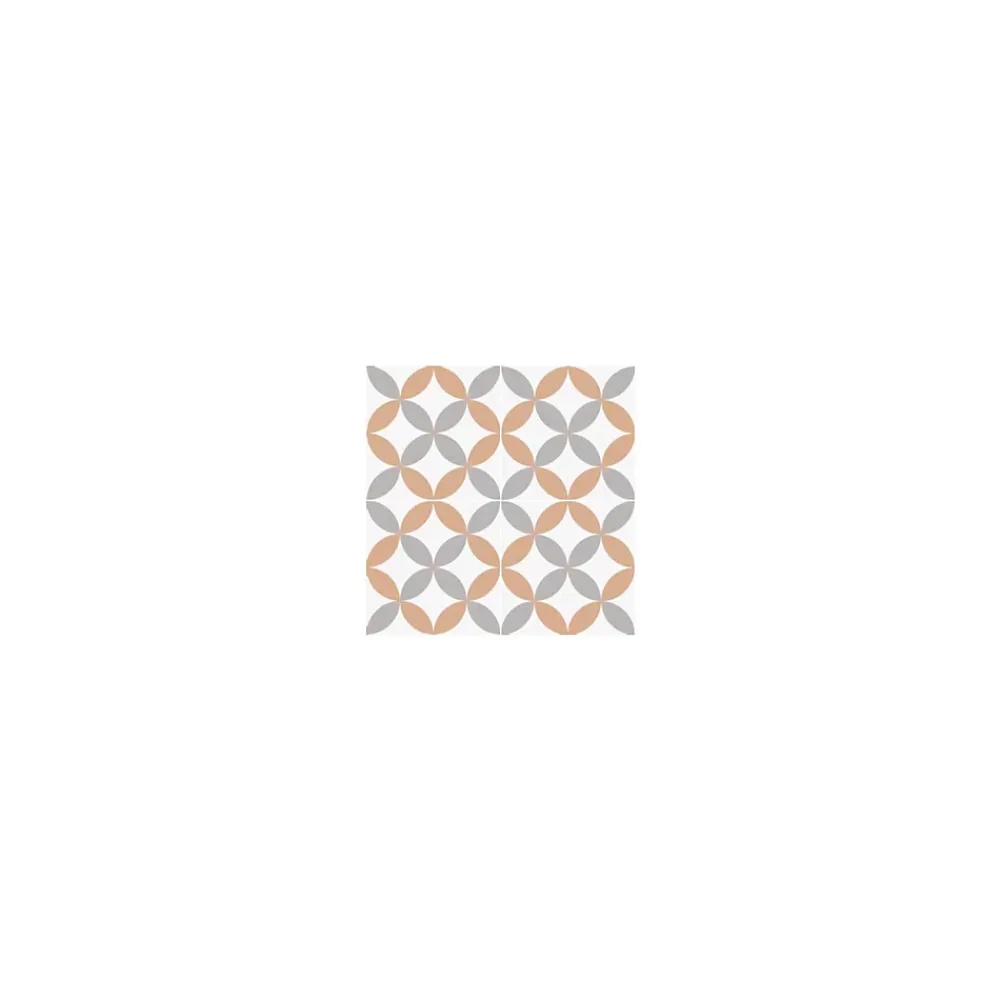 Gioia Materia Carrelage Sol Pour Wc<Carrelage grès cérame effet carreau ciment Valencia Carmen 25x25 cm Orange - Mat - boîte de 1.13 m2
