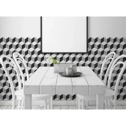 Gioia Materia Carrelage Sol Pour Wc<Carrelage grès cérame effet carreau de ciment BARCELONA CUBE 25x25cm 25x25 cm Gris - Mat - boîte de 1.13 m2