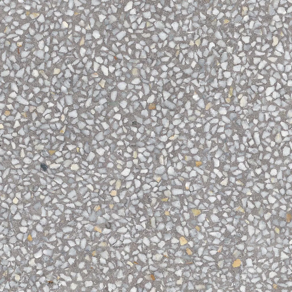 Gioia Materia Carrelage grès cérame effet terrazzo PORTOFINO 60x60 cm Gris Moyen - Semi-Poli / Lappato - boîte de 01.06 m2- Carrelage Sol Pour Wc|Carrelage Sol Uni