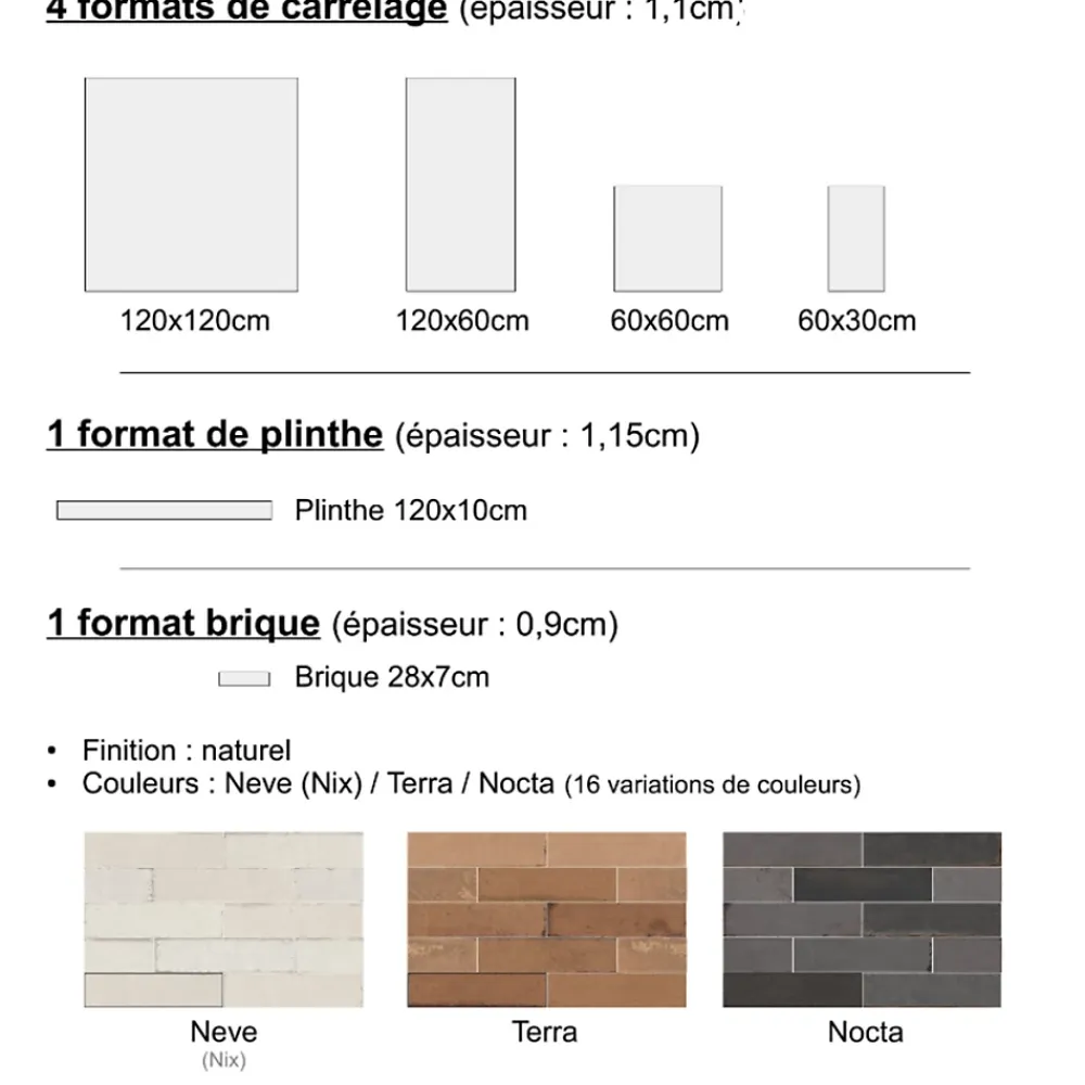 Gioia Materia Carrelage grès cérame effet argile TERRA 120x60 cm Coral - Naturel - boîte de 1.44 m2- Carrelage Sol Uni