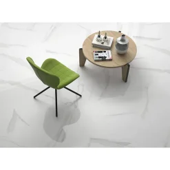 Gioia Materia Carrelage grès cérame effet marbre BLANC STATUARY 120x120 cm Blanc - Naturel - boîte de 1.44 m2- Carrelage Sol Pour Wc