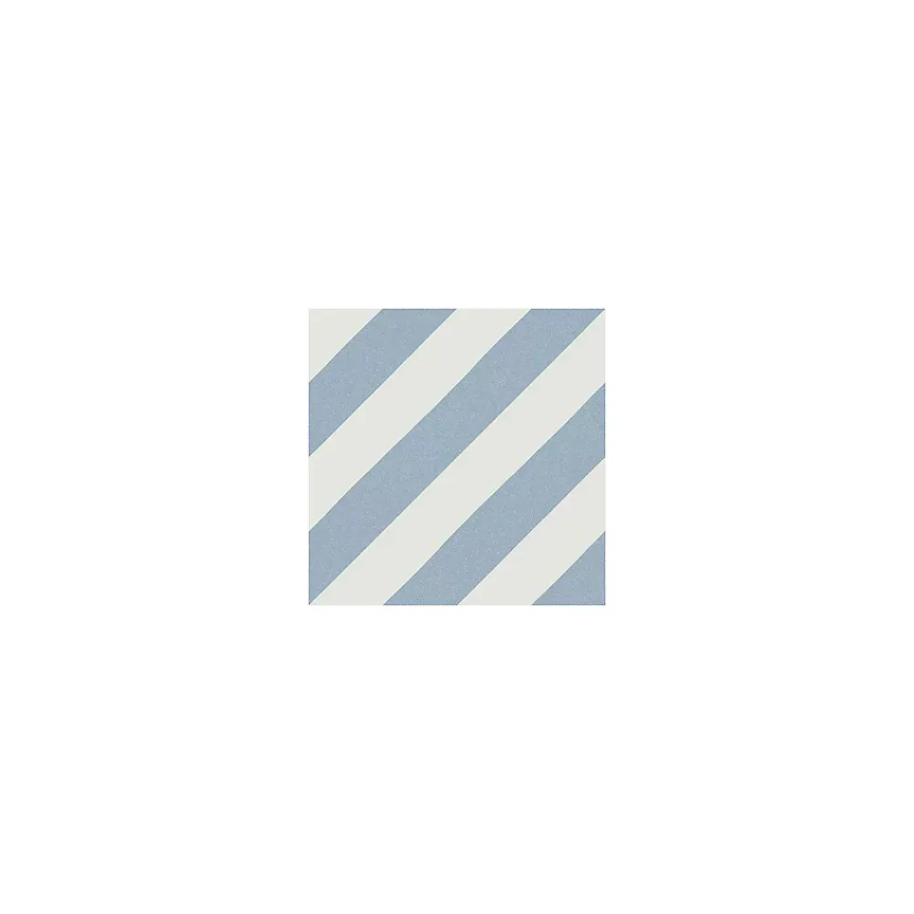 Gioia Materia Carrelage grès cérame effet carreau de ciment MAORI GOROKA 20x20 cm Bleu Ciel - Mat - boîte de 1 m2- Carrelage Sol Pour Salle De Bains