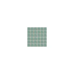 Gioia Materia Carrelage grès cérame effet métal ZINC Mosaïque 5x5 cm Vert - Naturel - boîte de 0.89 m2 -- Carrelage Sol Pour Wc|Carrelage Sol Uni