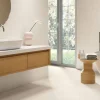 Gioia Materia Carrelage grès cérame effet argile TERRA 120x60 cm Neve - Naturel - boîte de 1.44 m2- Carrelage Sol Pour Wc