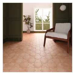 Gioia Materia Carrelage grès cérame effet rustique AL ANDALUS Etoile Terracotta - Mat - boîte de 0.49 m2- Carrelage Sol Pour Wc