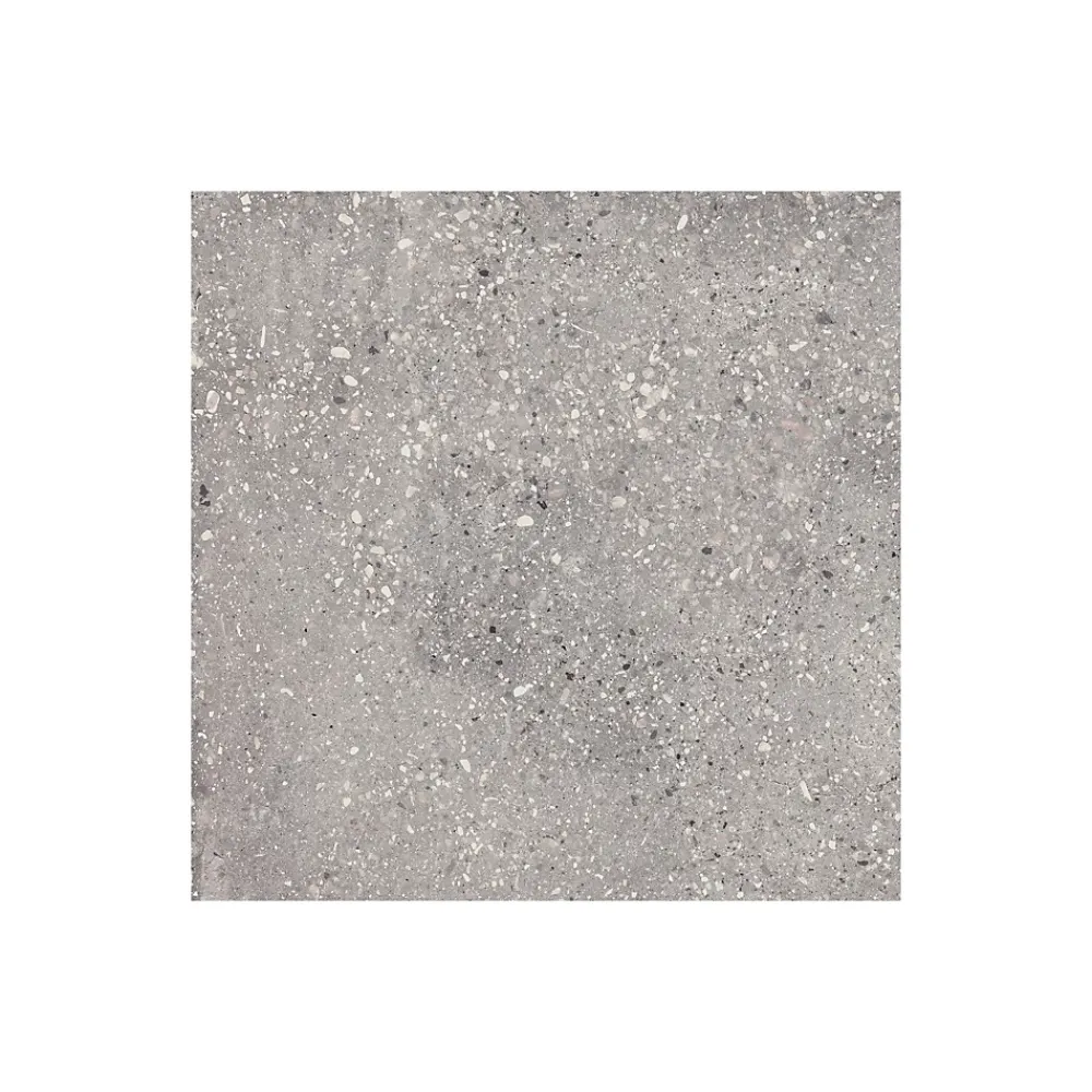 Gioia Materia Carrelage Sol Pour Wc<Carrelage grès cérame effet terrazzo Wind 100x100 cm Gris - Naturel - boîte de 0.99 m2