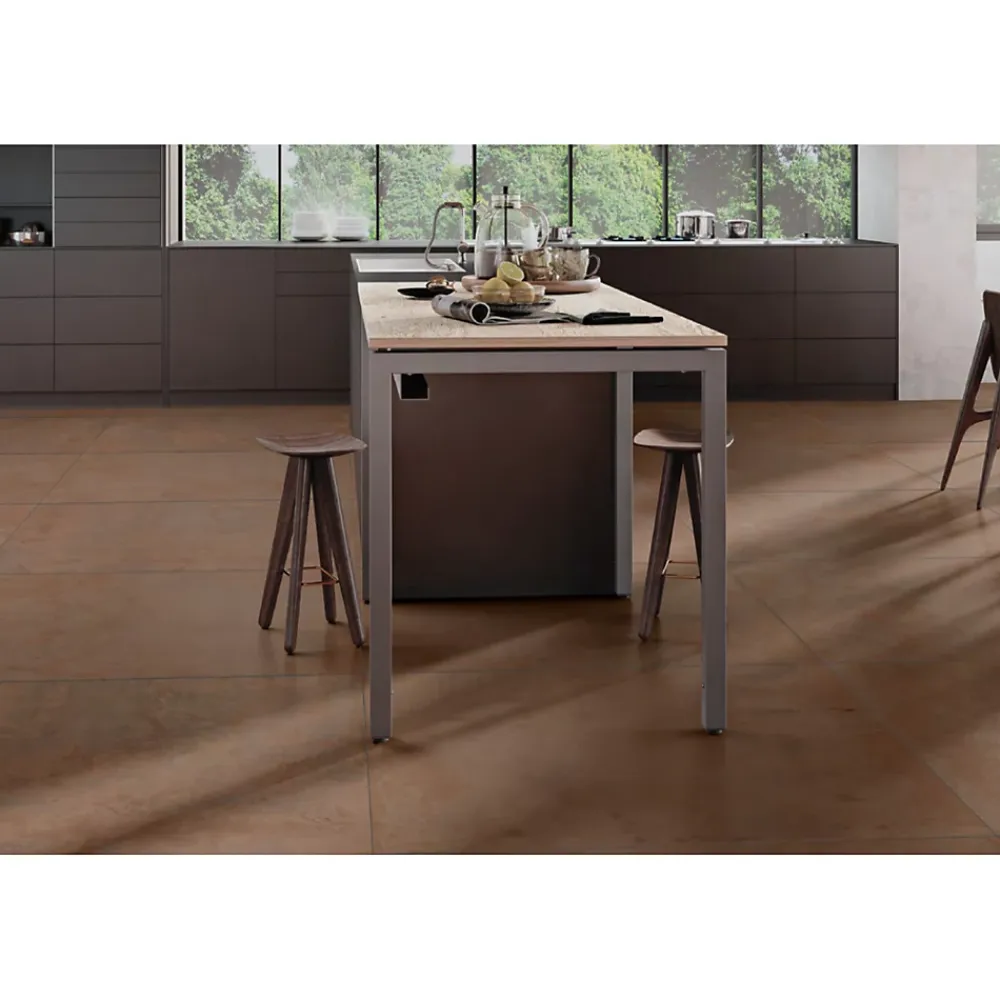 Gioia Materia Carrelage Sol Pour Wc<Carrelage grès cérame effet métal ZINC 60x30 cm Marron - Naturel - boîte de 1.42 m2
