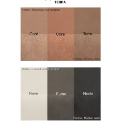 Gioia Materia Carrelage grès cérame effet argile TERRA 120x60 cm Nocta - Motif en relief - boîte de 1.44 m2- Carrelage Sol Pour Wc