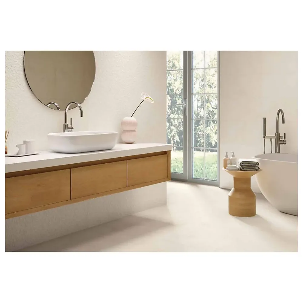 Gioia Materia Carrelage grès cérame effet argile TERRA 120x60 cm Nocta - Motif en relief - boîte de 1.44 m2- Carrelage Sol Pour Wc