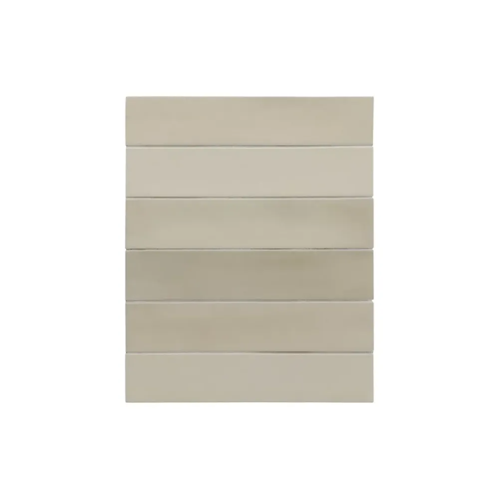 Gioia Materia Carrelage grès cérame FENG 30x6cm 30x6 cm Beige - - boîte de 0.50 m2- Carrelage Sol Pour Wc