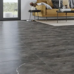 GoodHome Carrelage Sol Pour Pièce À Vivre<Carrelage grès cérame émaillé Ultimate effet marbre gris L. 75 x l.37,5 cm
