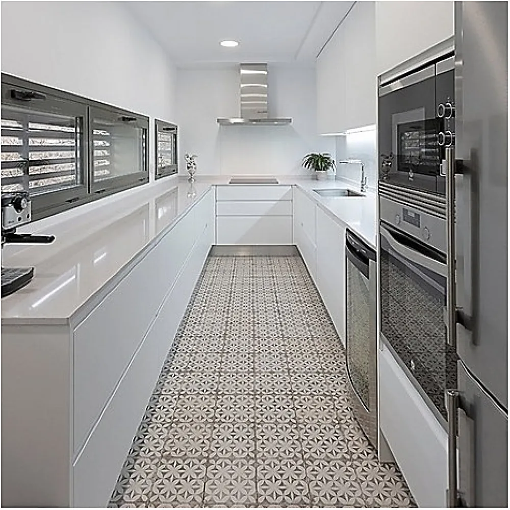 Les Carreaux De Jean Carrelage Imitation Carreaux de Ciment GRAFTON 20x20 Abbey Taupe - Les Carreaux de Jean- Carrelage Sol Effet Carreaux De Ciment