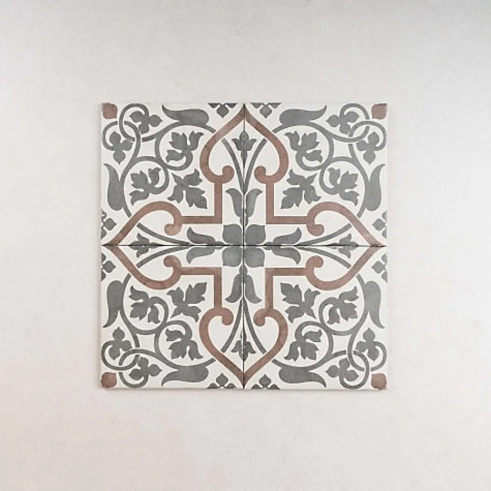 Gioia Materia Carrelage Sol Effet Carreaux De Ciment|Carrelage Sol Pour Cuisine<Carrelage Imitation Carreaux de Ciment ART NOUVEAU DECOR 20x20 Folies Bergères - Les Carreaux de Jean