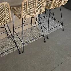Les Carreaux De Jean  Carrelage Sol Effet Carreaux De Ciment<Carrelage Imitation Carreaux de Ciment GRAFTON 20x20 Capel Taupe - Les Carreaux de Jean