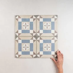 Gioia Materia Carrelage Sol Effet Carreaux De Ciment<Carrelage Imitation Carreaux de Ciment ART NOUVEAU DECOR 20x20 Lys Colour - Les Carreaux de Jean