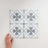 Les Carreaux De Jean  Carrelage Imitation Carreaux De Ciment 15x15 FIORELLA Martia - Les Carreaux de Jean- Carrelage Sol Effet Carreaux De Ciment