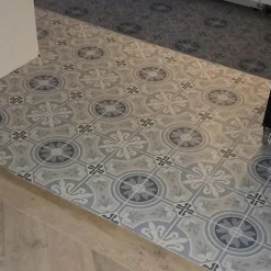 Les Carreaux De Jean Carrelage Imitation Carreaux de Ciment LA MADELEINE 20x20 Lilou Ocean - Les Carreaux de Jean- Carrelage Sol Effet Carreaux De Ciment
