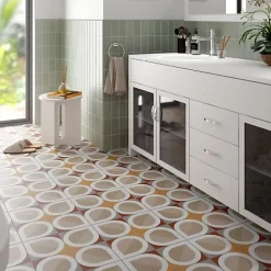 Gioia Materia Carrelage Sol Pour Cuisine<Carrelage Imitation Carreaux de Ciment BAUHOME 20x20 Blatt Warm - Les Carreaux de Jean