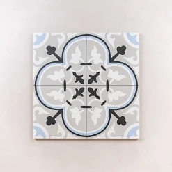 Les Carreaux De Jean  Carrelage Imitation Carreaux de Ciment METROPOLIS 20x20 Leander - Les Carreaux de Jean- Carrelage Sol Effet Carreaux De Ciment