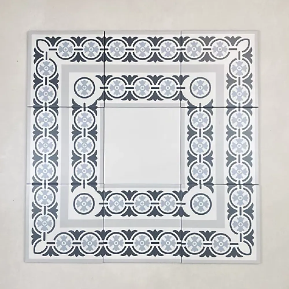 Les Carreaux De Jean Carrelage Imitation Carreaux de Ciment LA MADELEINE 20x20 Touquet Ligne - Les Carreaux de Jean- Carrelage Sol Effet Carreaux De Ciment