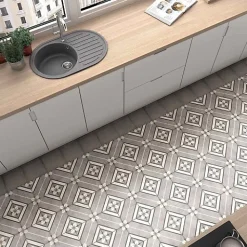 Gioia Materia Carrelage Sol Effet Carreaux De Ciment<Carrelage Imitation Carreaux de Ciment ART NOUVEAU DECOR 20x20 Inspire Grey - Les Carreaux de Jean