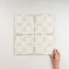 Gioia Materia Carrelage Sol Pour Cuisine|Carrelage Sol Effet Carreaux De Ciment<Carrelage Imitation Carreaux de Ciment ART NOUVEAU DECOR 20x20 La Rambla Biscuit - Les Carreaux de Jean