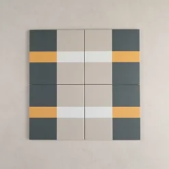Gioia Materia Carrelage Sol Effet Carreaux De Ciment<Carrelage Imitation Carreaux de Ciment BAUHOME 20x20 Band Cold - Les Carreaux de Jean