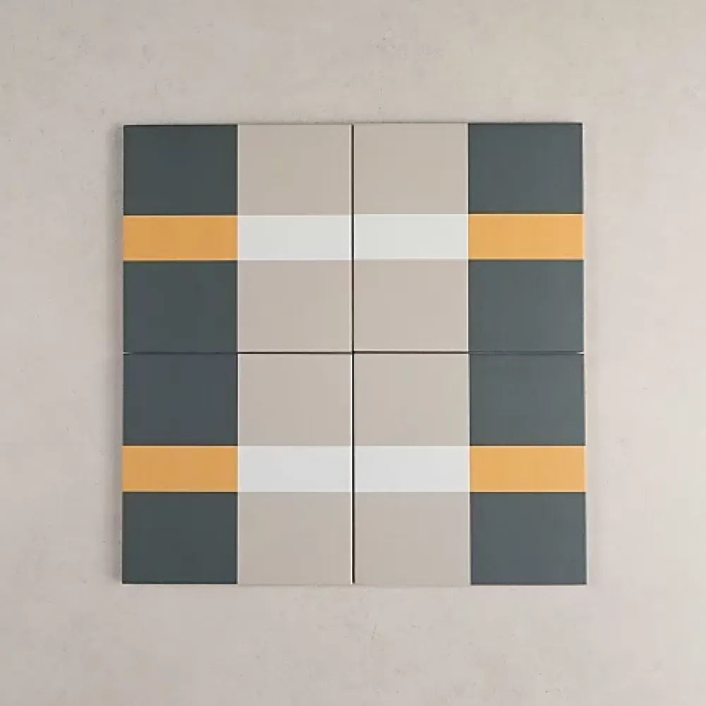 Gioia Materia Carrelage Sol Effet Carreaux De Ciment<Carrelage Imitation Carreaux de Ciment BAUHOME 20x20 Band Cold - Les Carreaux de Jean