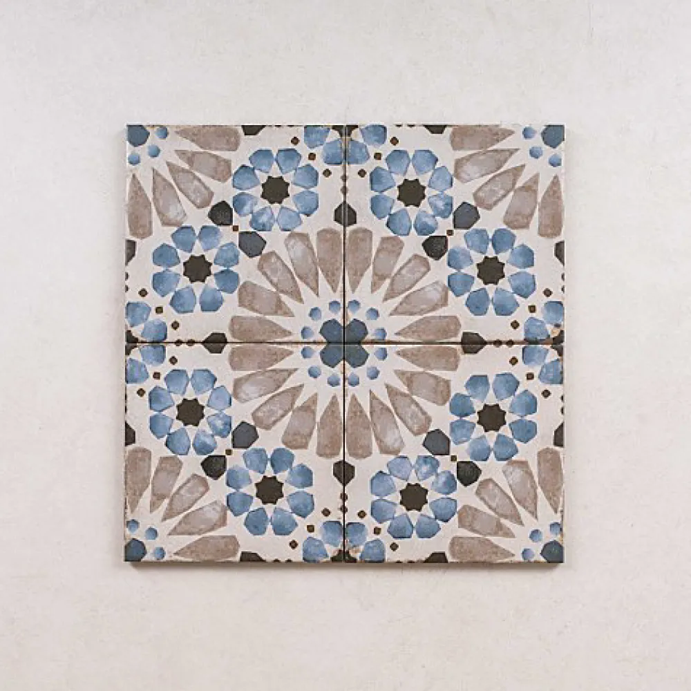 Les Carreaux De Jean Carrelage Imitation Carreaux de Ciment GRAFTON 20x20 Mina - Les Carreaux de Jean- Carrelage Sol Effet Carreaux De Ciment