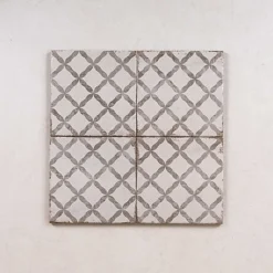 Les Carreaux De Jean Carrelage Imitation Carreaux de Ciment GRAFTON 20x20 Dorset Taupe - Les Carreaux de Jean- Carrelage Sol Effet Carreaux De Ciment|Carrelage Sol Pour Cuisine