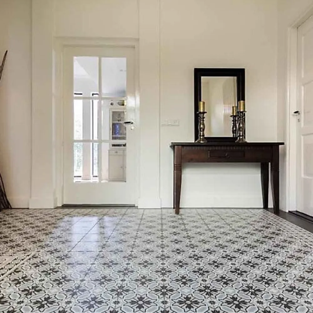 Les Carreaux De Jean Carrelage Imitation Carreaux de Ciment LA MADELEINE 20x20 Emile - Les Carreaux de Jean- Carrelage Sol Pour Cuisine