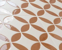 Les Carreaux De Jean  Carrelage Imitation Carreaux De Ciment 22,3x22,3 MAYARI Clay Petals - Les Carreaux de Jean- Carrelage Sol Pour Cuisine