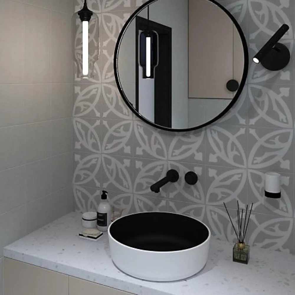 Les Carreaux De Jean Carrelage Sol Pour Cuisine|Carrelage Sol Effet Carreaux De Ciment<Carrelage Imitation Carreaux de Ciment LA MADELEINE 20x20 Zelie Gris - Les Carreaux de Jean