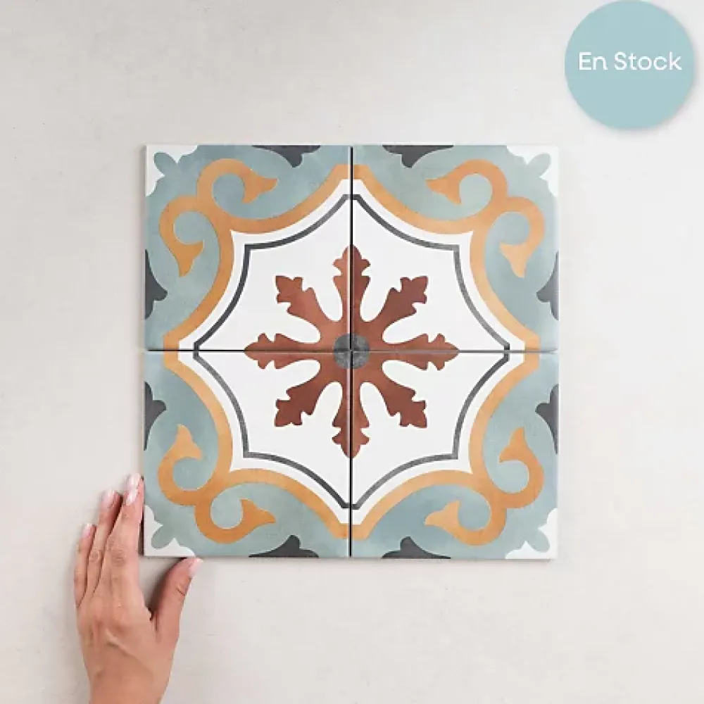Gioia Materia Carrelage Sol Effet Carreaux De Ciment<Carrelage Imitation Carreaux de Ciment 15x15 Olivia - Les Carreaux de Jean